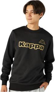 Толстовка Kappa, мужская, на флисовой подкладке, с круглым вырезом, легкая, черный