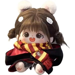 Хлопковая кукла каштанового цвета плюшевая кукла высотой 20 см MENGWAGONGDIAN