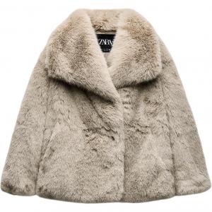 ZARA Куртка серии ZW женская в темно-бежевом цвете, Dark Taupe