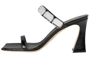 Футболка Flaminia с квадратным носком 85 мм Женская Джузеппе Дзанотти, Черная