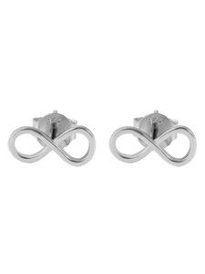 Adeliás Женские серьги - серьги-гвоздики в виде символа бесконечности из серебра 925 пробы