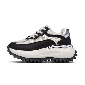 Скользоустойчивые, износостойкие, дышащие, увеличивающие рост повседневные туфли низкие NAVIGARE для женщин, бежево-черные