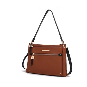 Женская сумка Aliyah через плечо из веганской кожи, универсальный дизайн, функциональная повседневная модель от Mia K MKF Collection By Mia K., черный