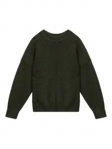 Шерстяной свитер в рубчик MARANT, зеленый