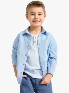 Детская рубашка с длинными рукавами из льняной смеси Lindex