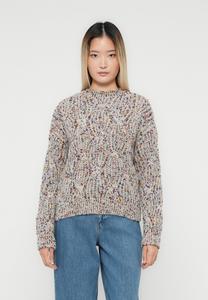 Джемпер YAS YASCONFETTI, Light Grey/Multi-Coloured/Grey