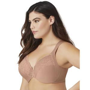 Бюстгальтер больших размеров Glamorise для полной фигуры Wonderwire с закрытой спиной 1240 Glamorise, черный