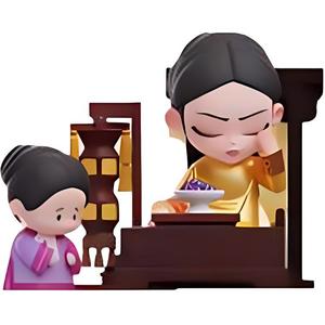 Слепая коробка Zhen Huan Has Been Passed Down To Three Generations, одиночная слепая коробка/полный набор 8 шт Koi Take Fun