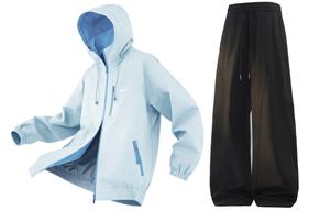 Ветровка и брюки комплект WARRIOR, moonсветло-синий+черный