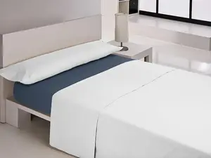 Простыня на резинке MIX COLORS Синяя King size 200 x 200 + 30 см Happy Home