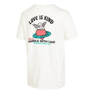 Футболка (WMNS) Vans Love Is Kind Boyfriend T-Shirt 'Marshmallow', разноцветный