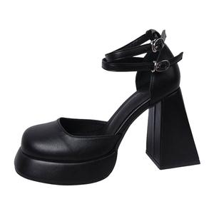 CAOT Туфли Мэри Джейн женские, черные/бежевые