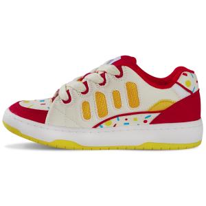 Ollieskate Износостойкие кроссовки Balance Low top для скейтбординга унисекс красный желтый