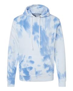 Толстовка с капюшоном из флиса с узором «тай-дай» J. America, цвет periwinkle tie dye