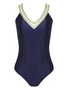 Купальник с V-образным вырезом Lygia & Nanny, синий