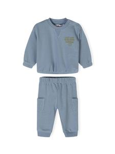 Minoti Комплект из 2 предметов: спортивный костюм 24, флис 12, синий
