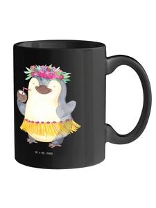 Летняя хиппи-кружка для кофе с надписью на черном фоне Mr. & Mrs. Panda