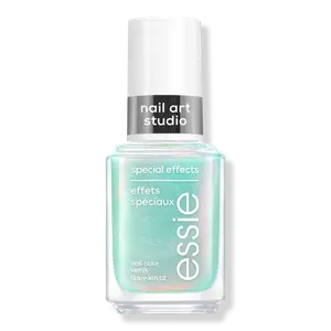 Студия нейл-арта, лак для ногтей со спецэффектами Essie, Mystic Marine (turquoise pearl effect with a smooth red chrome finish)