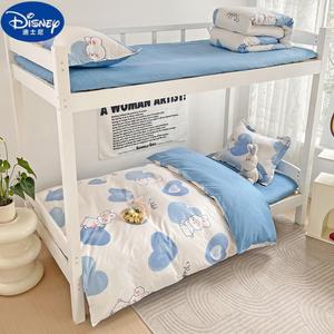 Disney Комплект постельного белья на 1.2 м, 6 предметов, летнее одеяло, наматрасник, наперник, цвет кремовый кролик - синий