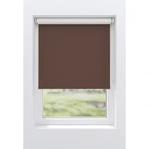Рулонная штора мой дом «Ina», затемнение, теплозащита, энергосберегающая теплоизоляция, с сверлением/без сверления, свободновисящая, белая спинка, крепление Klemmfix или винтами My Home, цвет braun/braun + weiß