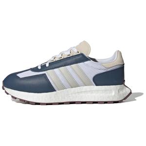 Retropy E5 противоскользящие износостойкие низкие кеды унисекс синий белый Adidas Originals, белый/светло-серый/темно-синий