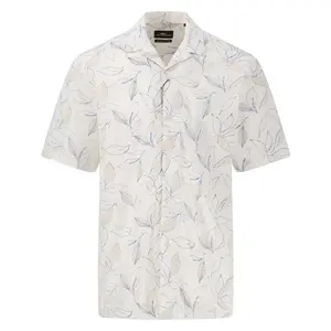 Рубашка с коротким рукавом Fynch Hatton The Beach Shirt, бежевый