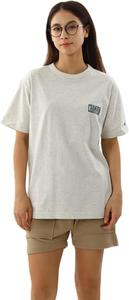 Мужская футболка Champion с коротким рукавом и круглым вырезом, 100% хлопок, графический логотип, базовый размер C8-X319, овсяный