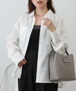 Рубашка с волнистым карманом Colony 2139, цвет White