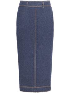 Barrie трикотажная юбка миди, синий