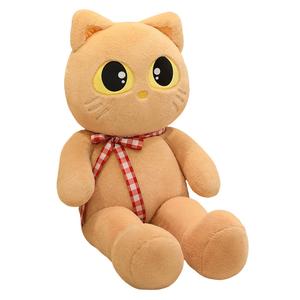 Мягкая и милая плюшевая кукла котенка высота 60см/80см/100см/120см MLING, светло-коричневый