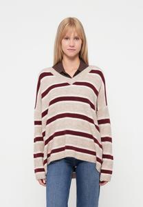 Джемпер ONLY ONLTALIO LONG V NECK , Humus/Whitecap/Gray/Cabernet/Beige