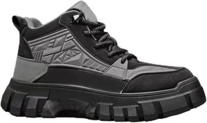 Мужские ботинки, легкая защитная обувь для мужчин, нескользящие водонепроницаемые ботинки с композитным носком для строительства и походов Generic, серый