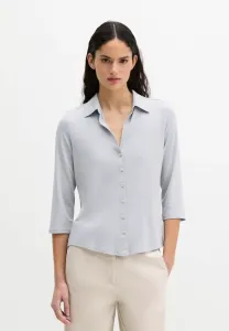 Классическая блузка с рукавами и застежкой на пуговицы. Marc O'Polo, Grey Horizon