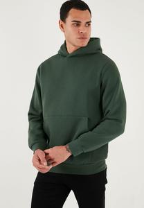Худи Buratti Hoodie, Dark Green Melange/Dark Green