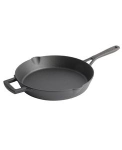 Чугунная сковорода с предварительной обработкой поверхности, 10 дюймов Babish, Black