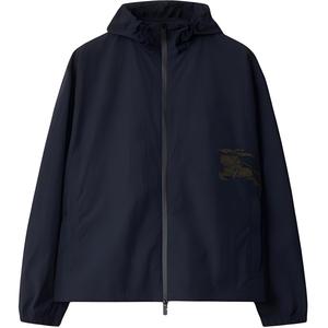 Burberry Детализированная худи с молнией, Indigo