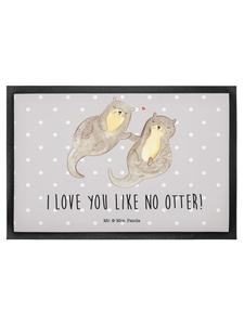 Коврик для ног Mr. & Mrs. Panda, серый пастельный