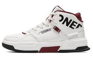 Кеды мужские, обувь для скейтбординга высокая белый/красный 361°