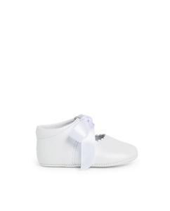 Кожаные самородки для мальчика с пряжкой Pisamonas, белый