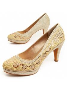 Туфли Unne58 в золотистом цвете Montevita