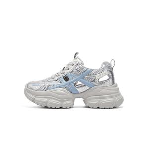 ST&SAT Дышащие массивные кроссовки женские низкие серые, цвет Gray