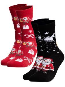 Носки Occulto Santa, красный/черный