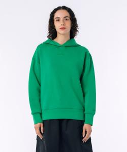 Укороченная двусторонняя толстовка/парка с вышитым логотипом бренда.