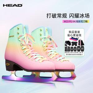 HEAD Коньки для фигурного катания F600 W23, детские и взрослые, для начинающих, с защитным комплектом, размер 37