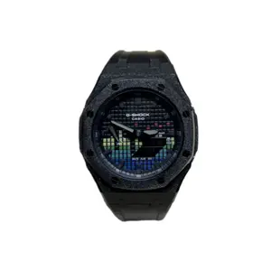 CASIO GA2100 коллекция Retrofit серии кварцевые часы унисекс черный циферблат