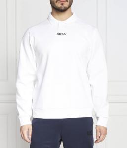 Поло мужское Boss Green с длинным рукавом, белый