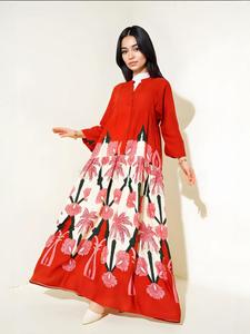 Платье-рубашка Bigdart, ярко-красный/светло-красный