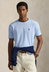 Классическая футболка из эластичной сетки, базовая футболка Polo Ralph Lauren, Office Blue/C7927