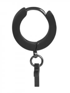 Adeliás Мужской кулон - крест из нержавеющей стали, черный