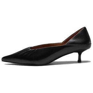 LE SAUNDA Стройные каблуки на шпильке женские Truffle Black BKK, цвет Truffle Black BKK